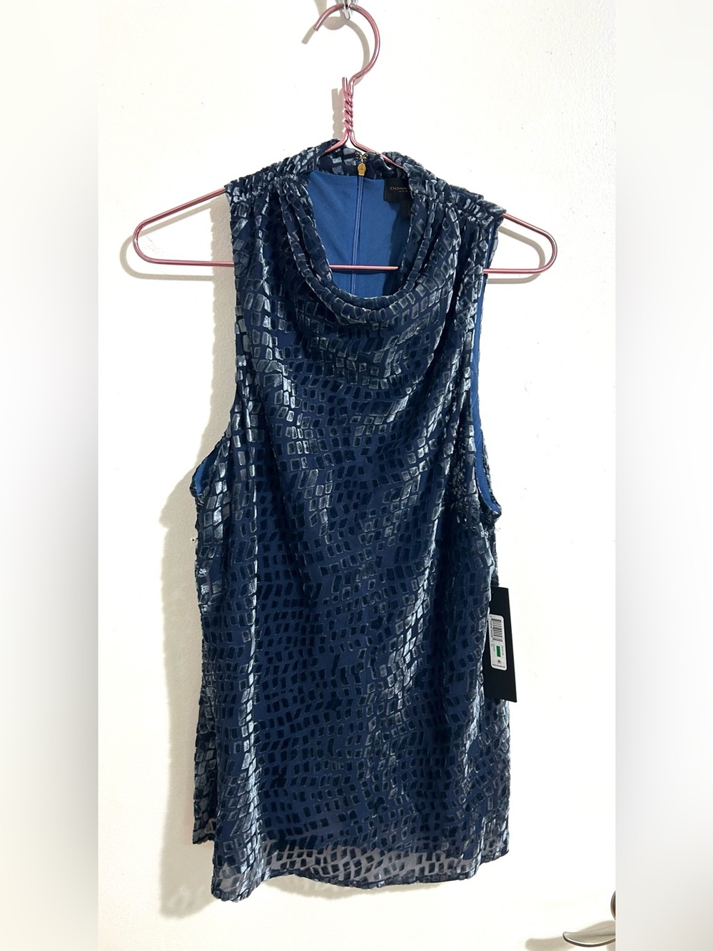 Donna Karan Women’s Sleeveless Cowl Neck Sweater Top, NWT - Picture 5 of 11